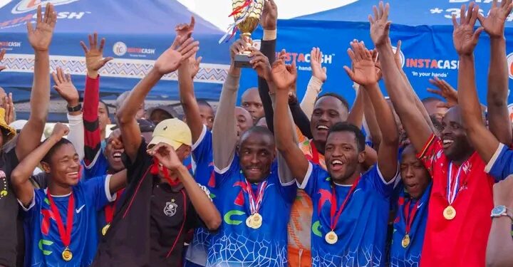 The newly crowned champions, Kwaluseni