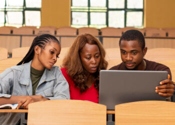 Study group of students