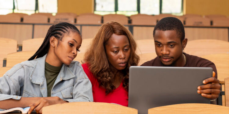 Study group of students