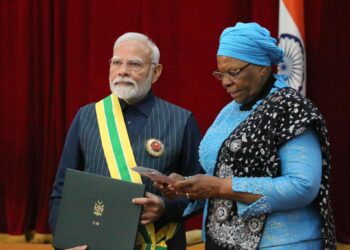 President Netumbo Nandi-Ndaitwah and Indian Prime Minister Narendra Modi officially open a new bilateral cooperation initiative during the state visit in Windhoek.