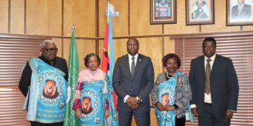 Prime Minister Russell Mmiso Dlamini during a meeting with the African Commission on Human and Peoples’ Rights delegation at the Cabinet Offices in Mbabane.