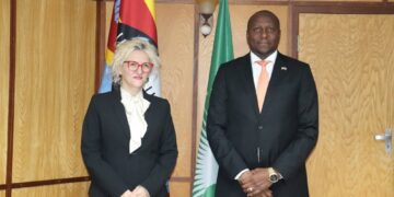 Prime Minister Russell Dlamini meets UNICEF Regional Director Etleva Kadilli at the Cabinet Offices in Mbabane on Wednesday, 2 July 2025.