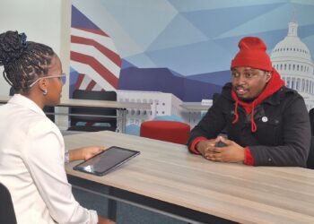 Mzwandile "Lution" Nxumalo during his insightful interview on Eswatini TV's Young Climber.
