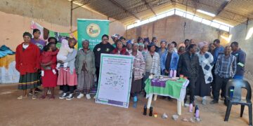 Rural women gather during a community workshop led by the Swaziland Rural Women’s Assembly