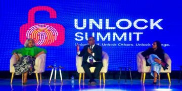 Central Bank Governor Dr. Phil Mnisi addresses delegates during the Unlock Summit in Manzini. Photo by EBIS