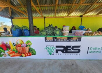 RES Corporation donated market shelters.