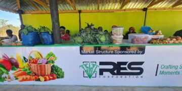 RES Corporation donated market shelters.