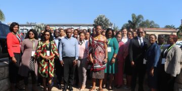 Energy ministers and industry stakeholders from SACU member states pose for a group photo during the Interstate Oil Committee meeting held in Ezulwini, Eswatini.