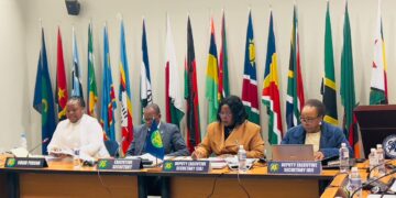 Members of the SADC Audit and Risk Committee during the 43rd Ordinary Meeting held in Gaborone, Botswana.