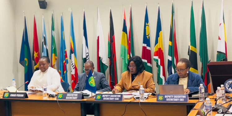 Members of the SADC Audit and Risk Committee during the 43rd Ordinary Meeting held in Gaborone, Botswana.