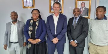 Minister of Finance with UNECA delegation during a preparatory meeting for the 2025 ICSOE summit in Mbabane.