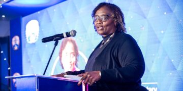 ATAF Executive Secretary Mary Baine addressing taxpayers during the ERS Client Appreciation Day at Ezulwini. Photo by ERS