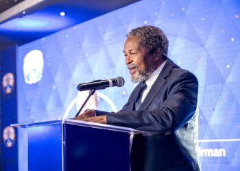 ERS Governing Board Chairperson David Dlamini delivering his welcome remarks during the Client Appreciation Day, where he acknowledged taxpayers’ role in driving national development. Photo: ERS