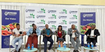 Panelists engaging youth farmers during the NAMBoard Stakeholder Forum held at Mavuso Trade Centre.