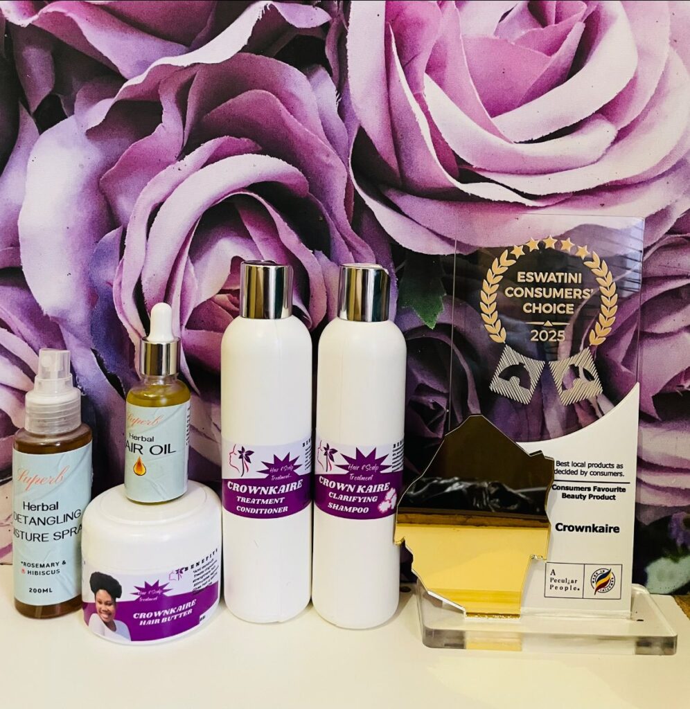A collection of Crownkaire beauty products