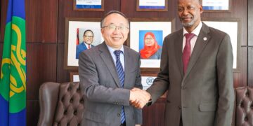 His Excellency Mr. Elias M. Magosi, Executive Secretary of the Southern African Development Community (SADC), received a courtesy visit from His Excellency Mr. Fan Yong, Ambassador of the People’s Republic of China to Botswana.