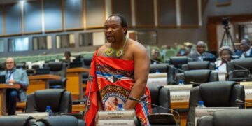 Eswatini MP Hon. Welcome Dlamini speaks at the Pan-African Parliament in Midrand, calling for a return to traditional governance models rooted in African heritage.