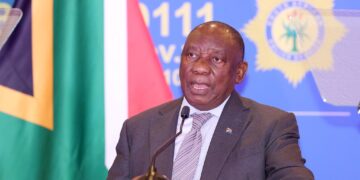 His Excellency President Cyril Ramaphosa officially opening and addresing the inaugural Policing Summit at the Emperors Palace Convention Centre in Gauteng Province.