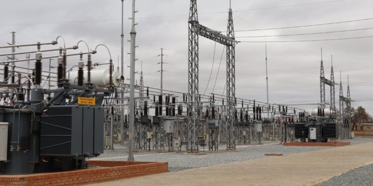 A substation preparing for routine maintenance
