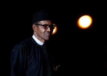 Nigeria's President Muhammadu Buhari arrives to attend a visit and a dinner at the Orsay Museum on the eve of the commemoration ceremony for Armistice Day, 100 years after the end of the First World War, in Paris, France, November 10, 2018. REUTERS/Benoit Tessier/File Photo