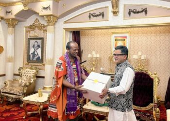 Shri Pabitra Margherita pictured with His Majesty King Mswati III during a courtesy call at Lozitha Palace. Photo: X/@IndiaEswatini
