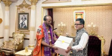 Shri Pabitra Margherita pictured with His Majesty King Mswati III during a courtesy call at Lozitha Palace. Photo: X/@IndiaEswatini