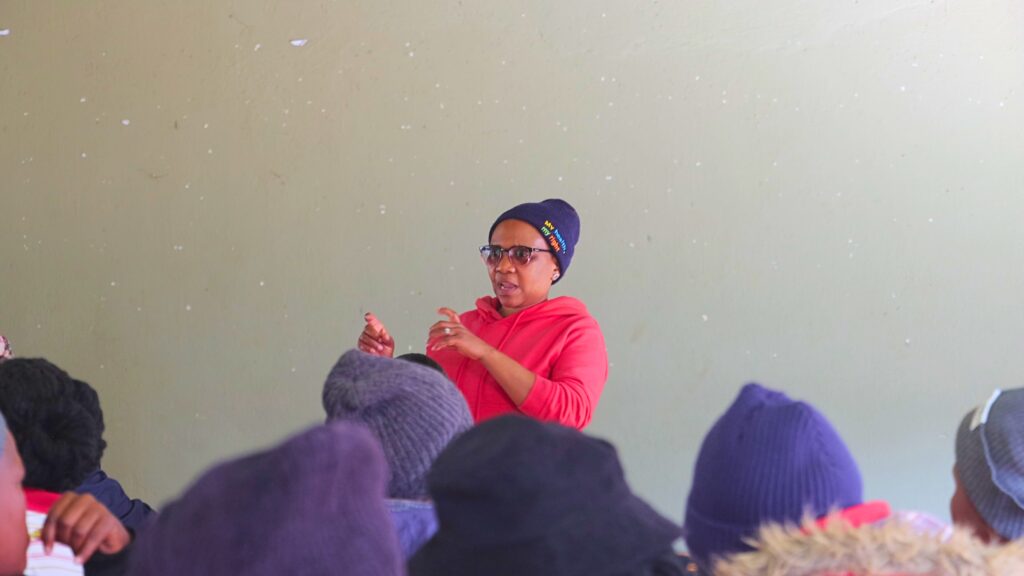 Nomathemba Tsela, World Vision's Development Facilitator for Maseyisini Area Programme