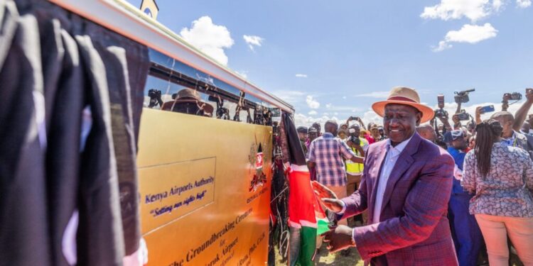 President William Ruto breaks ground for Narok Airport on May 6, 2025,