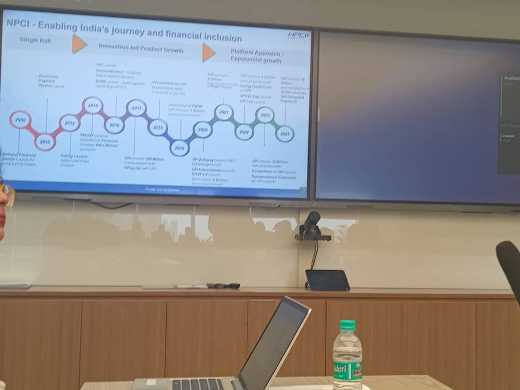 Presentation by the National Payments Corporation of India during the India-Africa session in Mumbai | Supplied