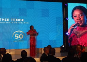 ENPF Chief Executive Officer Futhi Tembe delivered a tribute to His Majesty’s leadership