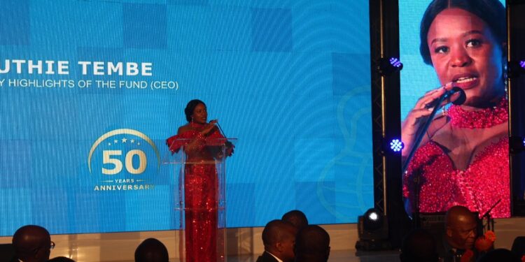 ENPF Chief Executive Officer Futhi Tembe delivered a tribute to His Majesty’s leadership