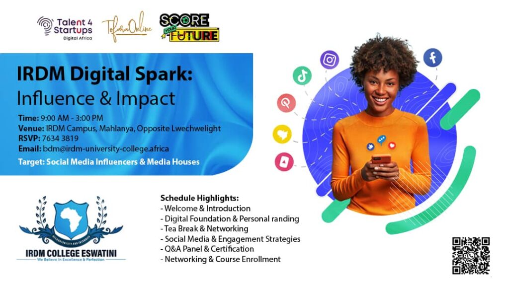 IRDM digital training flyer