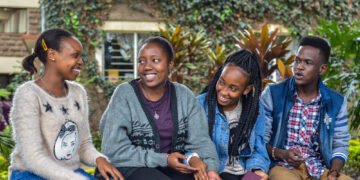 Young students engage in academic activities