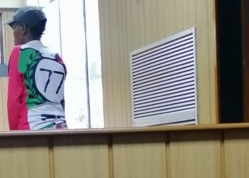 Temlandvo Mamba appeared at the Magistrates Court charged with assault. (Pic: Sithembiso Sihlongonyane)