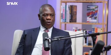 Deputy President Paul Mashatile responds to questions from Sizwe Mpofu-Walsh during his appearance on the SMWX podcast,