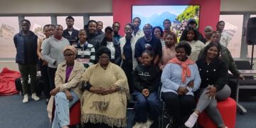 Participants and instructors come together for a group photo at the Eswatini Tech Academy’s free web design training session
