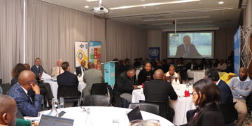 Stakeholders following the UN Secretary General's Speech. UNRCO/Thoba Dlamini