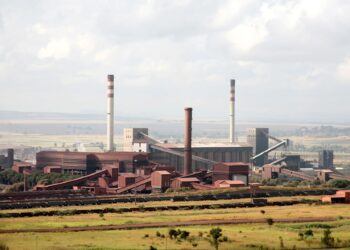 The ArcelorMittal steel plant in Newcastle, KwaZulu-Natal
