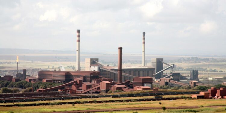 The ArcelorMittal steel plant in Newcastle, KwaZulu-Natal