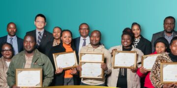 Winners from Shiselweni celebrate their success at the 2025 SEDCO Entrepreneur Awards.
