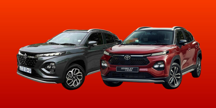 Suzuki Fronx and Toyota Starlet Cross go head-to-head in the compact crossover battle.