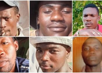 Collage of wanted suspects linked to armed robbery, housebreaking, and theft cases in Siphofaneni and surrounding areas. Photo by Royal Eswatini Police Service