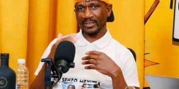 Advocate Malesela Teffo during a podcast interview where he alleged bribery, poisoning, and threats linked to the Senzo Meyiwa murder case.