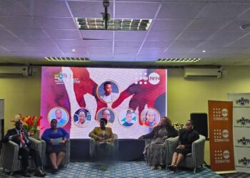 Panelists during the launch of the 2025 State of the World Population Report at The George Hotel in Manzini.
