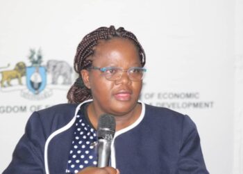 Principal Secretary Thabsile Mlangeni, who represented Minister of Economic Planning and Development Dr. Tambo Gina
