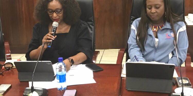 Municipal Council of Manzini Chief Executive Officer Dr Lungile Dlamini making remarks. | Pic Xolani Mngomezulu