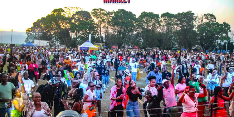 Event goers enjoying the 2024 Eswatini Farmers Market