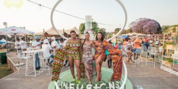 Festivalgoers from a previous edition of the Luju Festival enjoying the vibrant atmosphere at House on Fire in Malkerns.