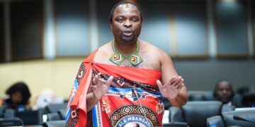 Honourable Welcome Dlamini speaks at the Pan-African Parliament, urging cultural considerations in the draft Model Law on Gender Equality and Equity.