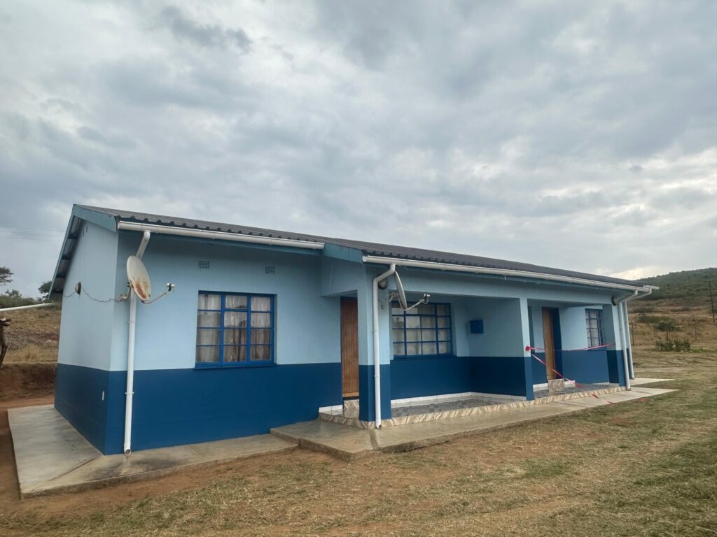 The newly constructed classroom block at Hluthi Central High School, delivered through the Government’s Regional Development Fund.